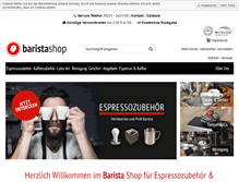 Tablet Screenshot of barista-shop.com